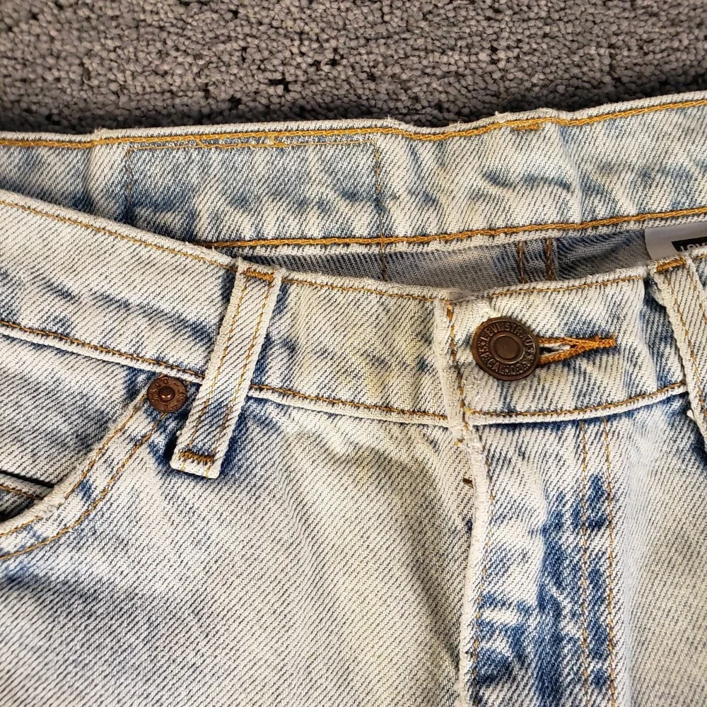 VTG 90s Levis 550 Orange Tab Jeans Mens 34x32 Blue Distressed Denim 40550-0234